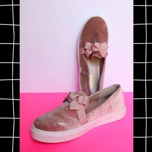 Catherine Malandrino, Pink Velvet Sneaker